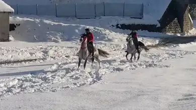 Doğu Anadolu'da Kış Cirit Antrenmanları Başladı