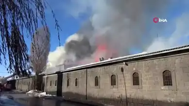 Erzurum Taş Ambarları'nda Yangın!