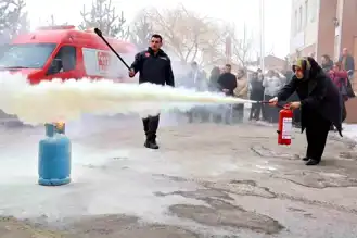Erzurum'da Hayatı Kurtaran Yangın Güvenliği Eğitimi