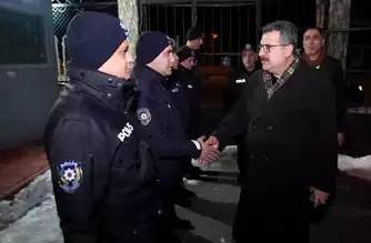Erzurum'da Yılbaşı Güvenliği Sağlanıyor