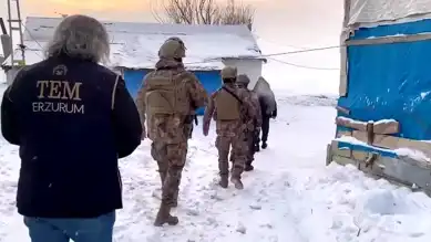 Erzurum'da Terör Propagandası Operasyonu