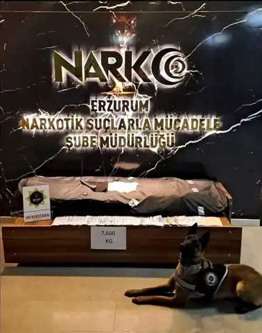 Erzurum'da 7,6 Kg Metamfetamin Operasyonu