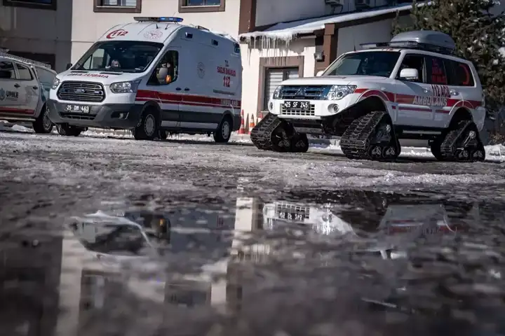Erzurum'da 112 Ekipleri Kışa Hazır