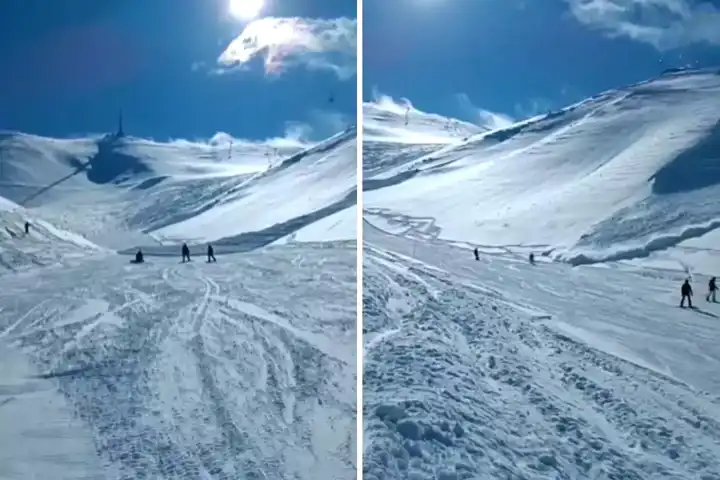 Palandöken'de Çığ Tehlikesi! Kayakçılar Korku Filmi Yaşadı