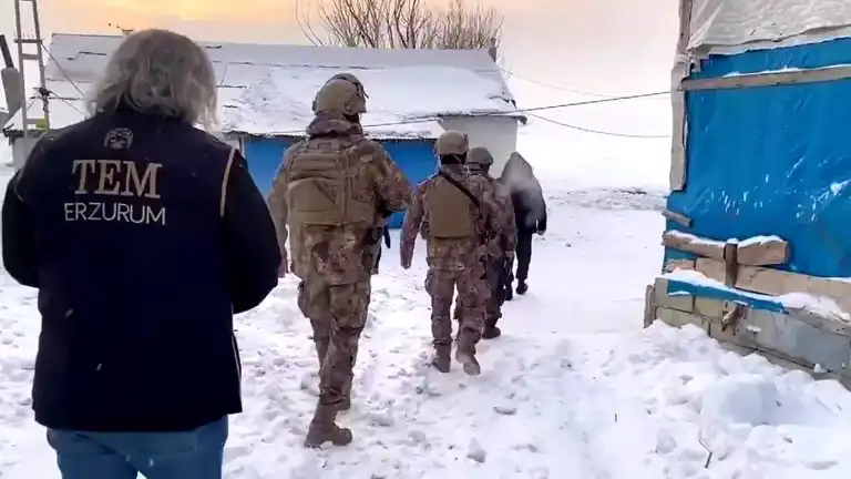 Erzurum'da Terör Propagandası Operasyonu